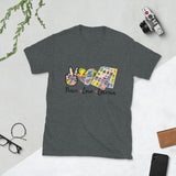 "Peace, Love, Loteria" Short-Sleeve Unisex T-Shirt